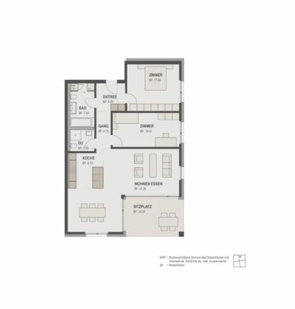 Vermietung: 3.5-EG-Zimmerwohnung inkl. Kellerabteil 10