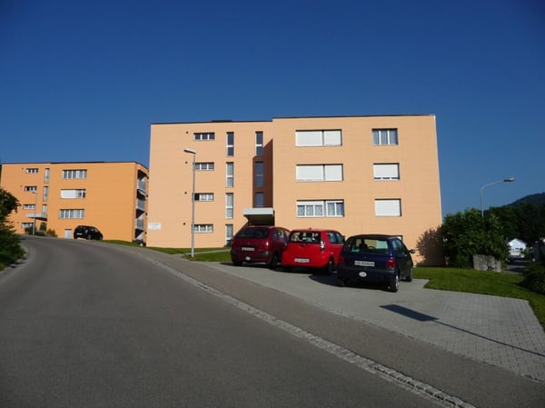 Preiswert! schöne, sonnige, grosszügige EG-4.5 Zi-Wohnung mit grossem Balkon und Bergsicht! 1