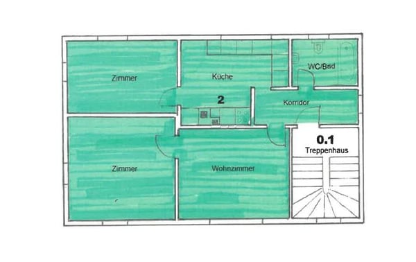3-Zimmerwohnung 2. OG 9