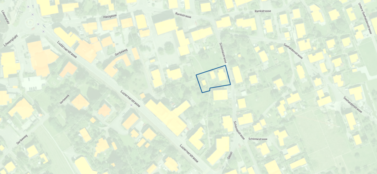 Building land with old property (MFH new building concept study available)