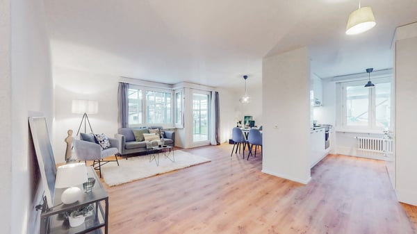 Erstvermietung von modern renovierten 1.5-Zimmerwohnungen mit 15m2 Balkon 1