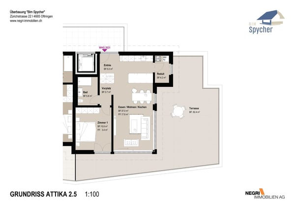 *** Neubau *** Attraktive 2.5 Zimmer-Attikawohnung im Eigentumsstandard mit grosser Terrasse 5
