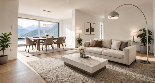 Penthouse-Feeling mit Panoramasicht | Exklusive Terrassenwohnung in Thusis