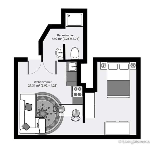 Gemütliches, möbliertes 2.5-Zimmer Appartement in Sargans 6