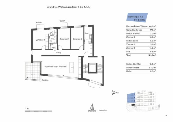 1.5 Zimmerwohnung im 1. OG - Whg. 02 5