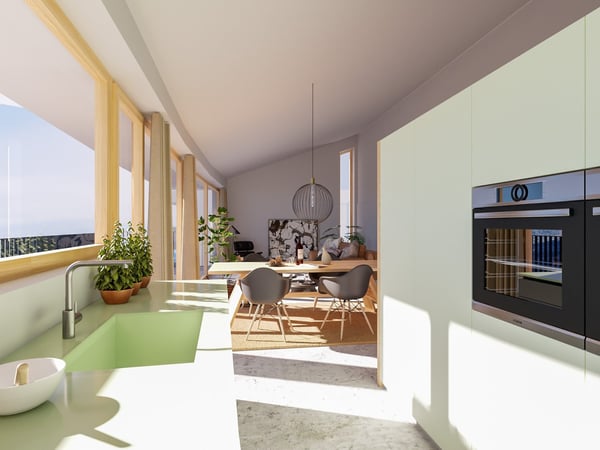 Neubau: 1.5-Zimmer und 4.5-Zimmer Terrassenwohnung in Schinnas, Scuol 3