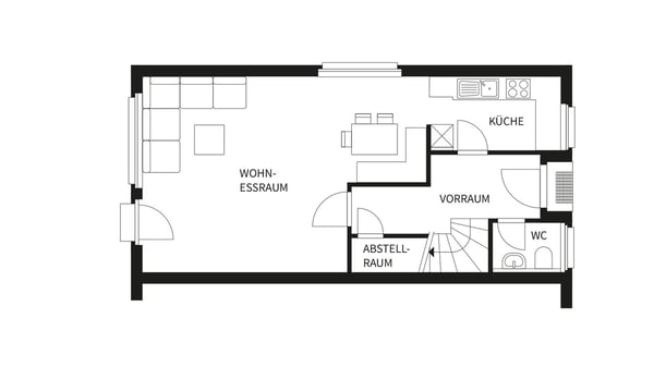 Charmantes 1.5-Zimmer-Reihenhaus mit Bergblick in Scuol 20