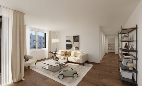 1.5-Zimmerwohnung im Neubauprojekt BLICKFANG 7