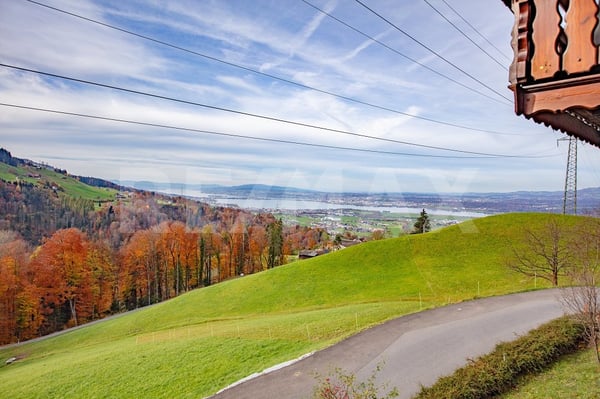 Gepflegtes gemütliches 1.5-Zi.-Landhaus, traumhaftem Panoramablick an sonniger Lage, Siebnen SZ 12