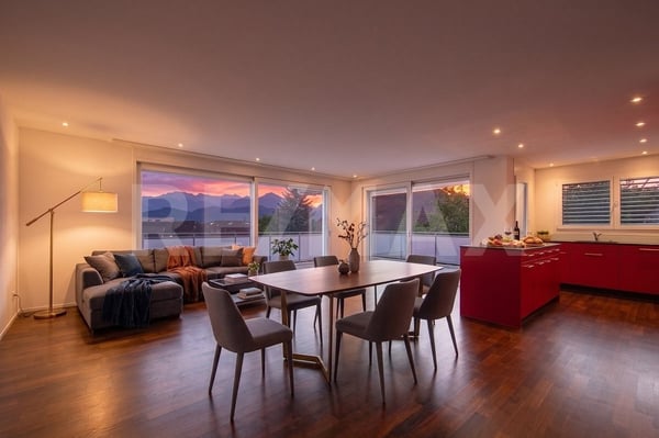 Elegante, helle 3.5-Zi.-Wohnung mit grosser Terrasse und Bergpanoramasicht, 6353 Weggis LU 9
