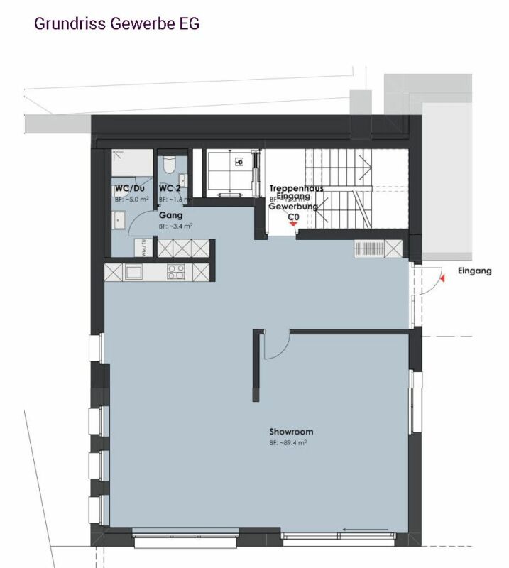 Nuovo edificio: casa residenziale e commerciale - casa a più generazioni (Minergie-P)