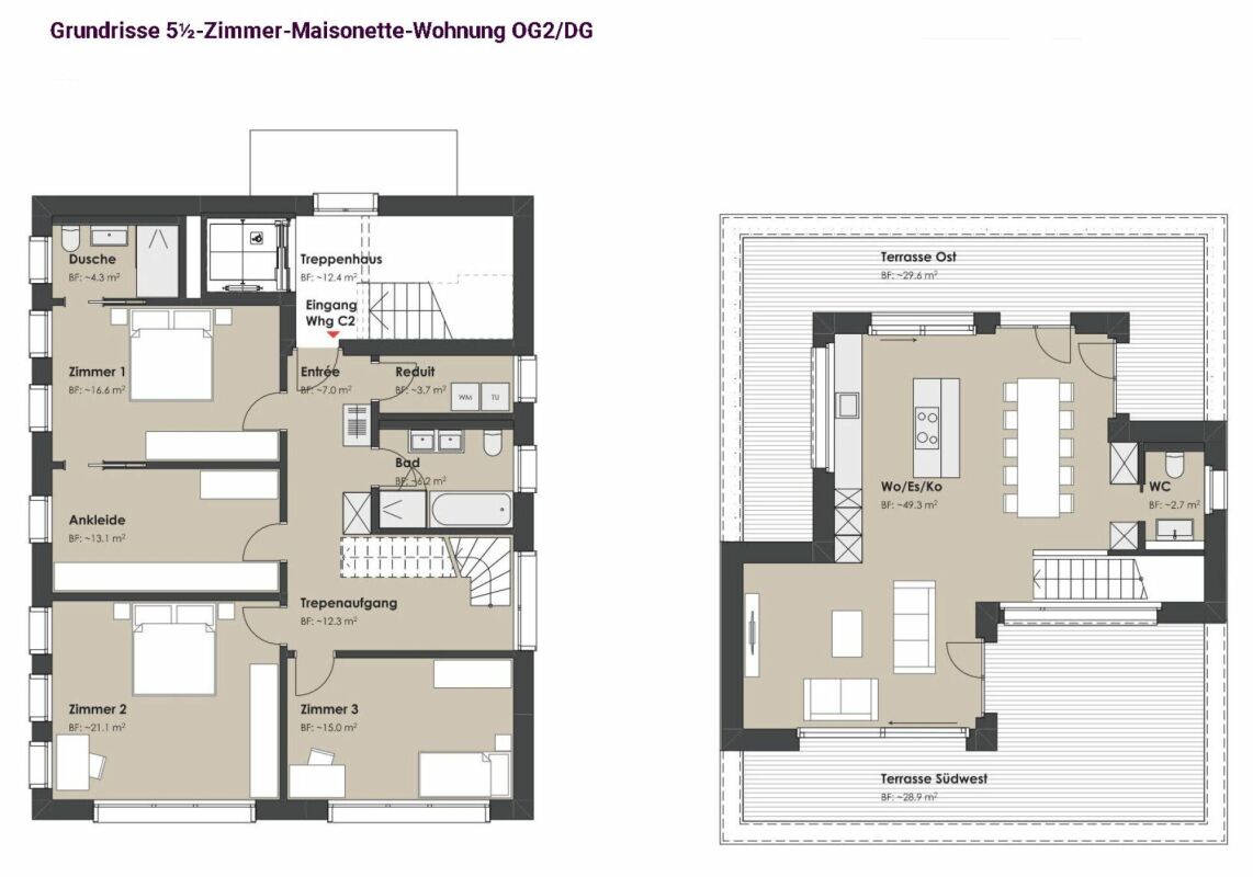 Nuovo edificio: casa residenziale e commerciale - casa a più generazioni (Minergie-P)