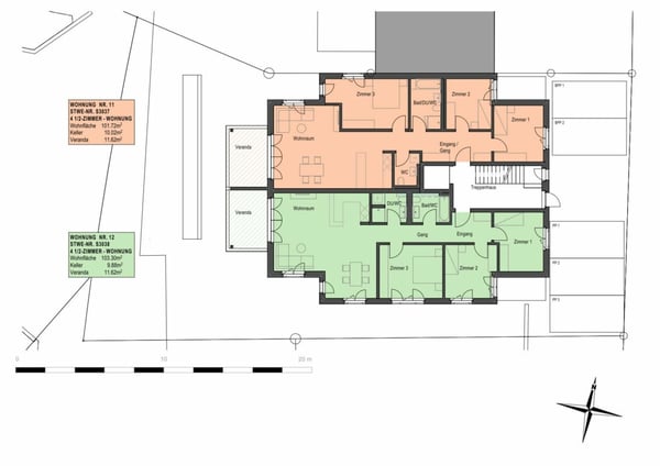 Neubau - Erstbezug / 4½-Zimmerwohnung OG1 9