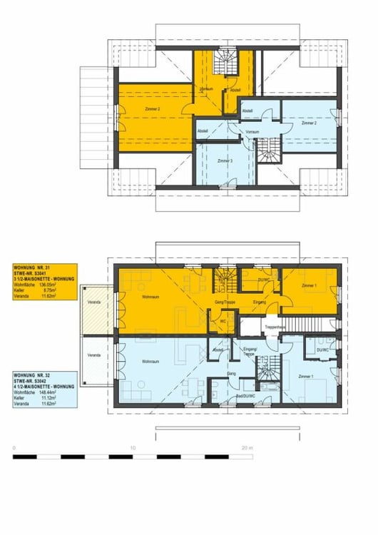 Neubau - Erstbezug / 4½-Zi.-Maisonette-Wohnung Dachgeschoss 11