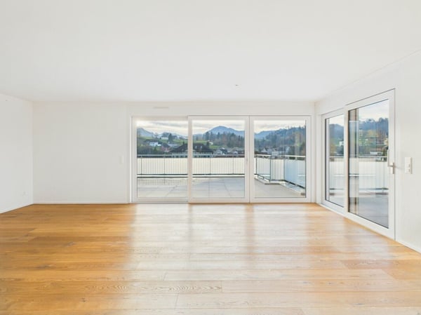 Moderne Attika mit grosser Terrasse und Ausblick 1