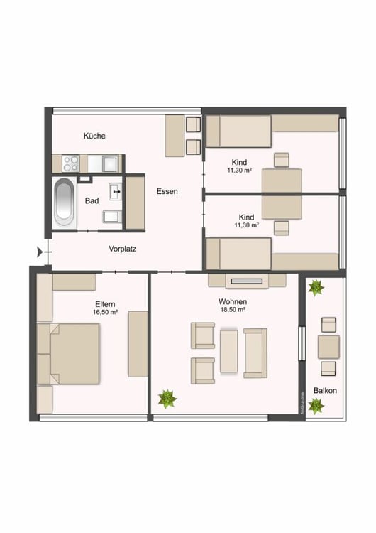 4.5 Zimmer-Wohnung an zentraler Lage 11