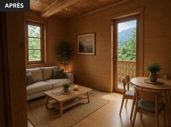Chalet 2.5 pièces entièrement rénové avec jardin ? Vue panoramique ? Troistorrents 5