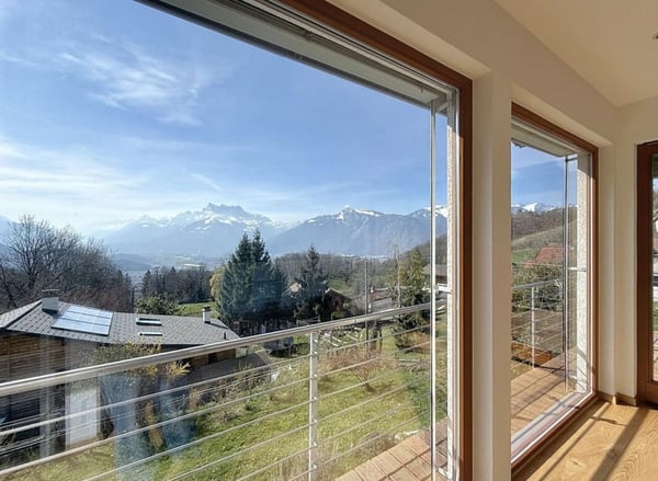 Maison d'architecte d'exception avec vue panoramique sur les Dents du Midi à Corbeyrier 6