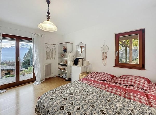 Maison d'architecte d'exception avec vue panoramique sur les Dents du Midi à Corbeyrier 11