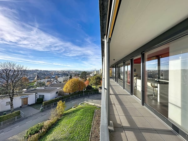 Appartement au dernier étage de 1.5 pièces à Fribourg avec vue dégagée 5