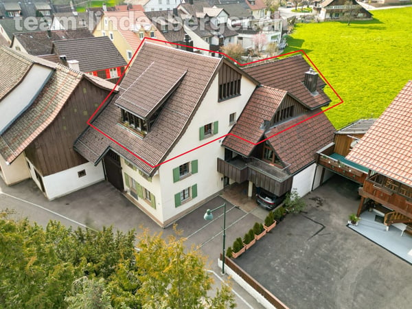 Grosszügige Dachwohnung mit Weitblick ins Grüne 1
