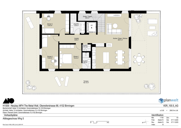 4½ Zi.-Attikawohnung in Binningen - Letzte Wohnung! 11
