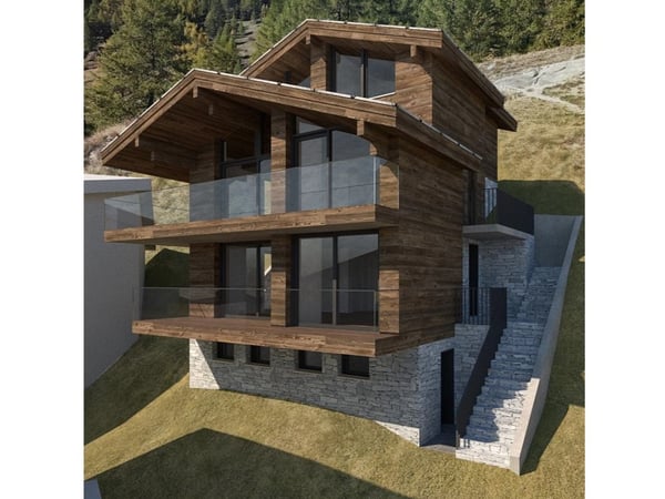 Sonnige Bauparzelle mit Bergsicht in Zermatt 2