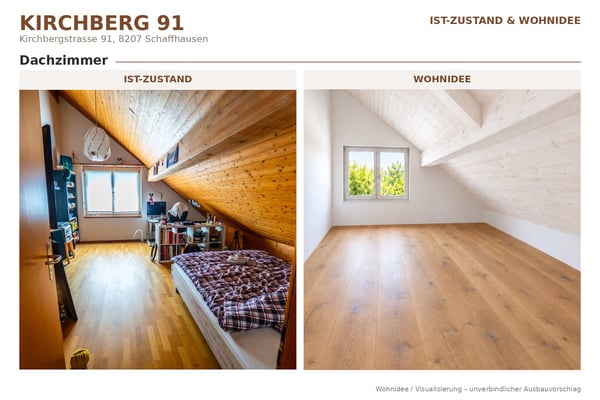 Wohnen auf zwei Ebenen grosszügige 5.5-Zimmer-Maisonette 5