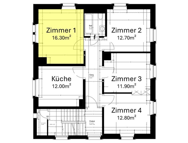 1 Zimmer-Einzelzimmer in Winterthur mieten 3