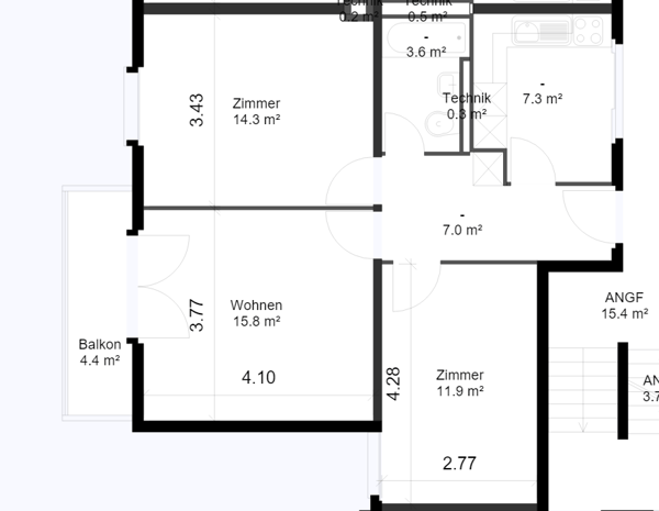 Helle 3-Zimmer-Wohnung mit Balkon 6