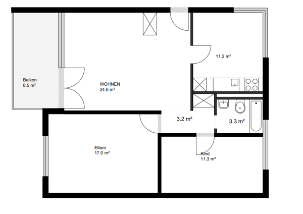 Wohnkomfort in Speicher attraktive 3.5-Zimmerwohnung mit Balkon 7