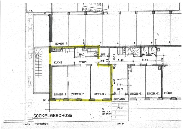 Einfache 1-ZWG (ohne Balkon) nähe Aeschenplatz + Diplom Mittelschule 9