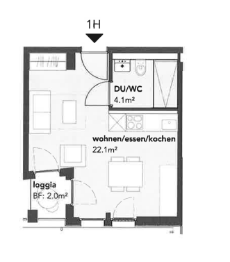 Moderne 1-ZWG (1H) an der St. Jakob-Str. 110 in Muttenz 8