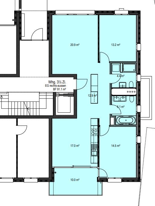 Helles und modernes Wohnen in dieser schönen 1.5-Zimmerwohnung 6