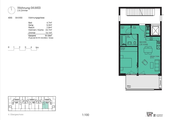 Modern wohnen mit Komfort: 1.5-Zimmer-Wohnung nahe Bahnhof Lenzburg 6
