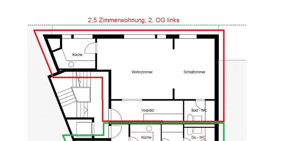 2.5-Zimmerwohnung mitten in der Stadt Aarau 5