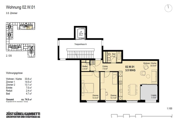 helle 3.5 Zimmerwohnung nahe am Bahnhof Lenzburg 6