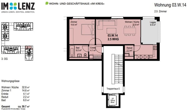 An Toplage moderne 2.5 Zimmerwohnung 7