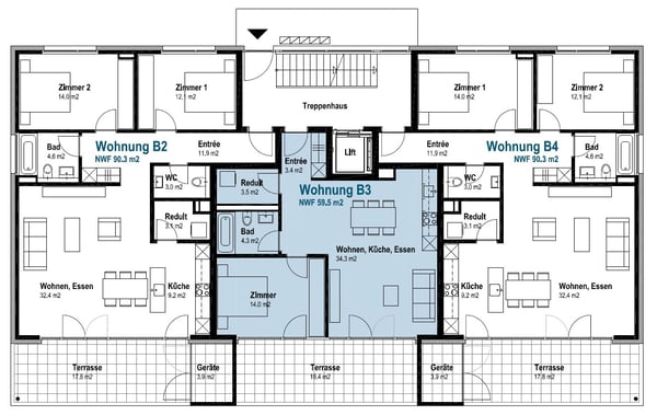 Moderne 2.5-Zimmer-Parterrewohnung in Mettau 6