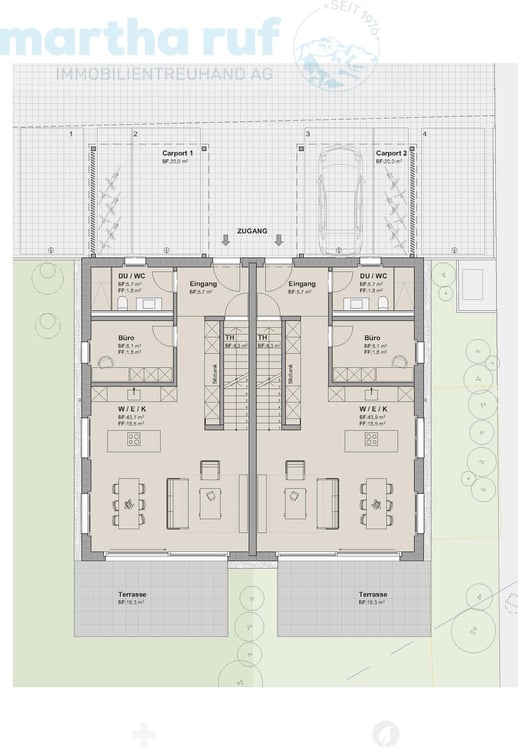 5.5-Zimmer Doppeleinfamilienhaus mit Panorama auf das Jungfraumassiv 6