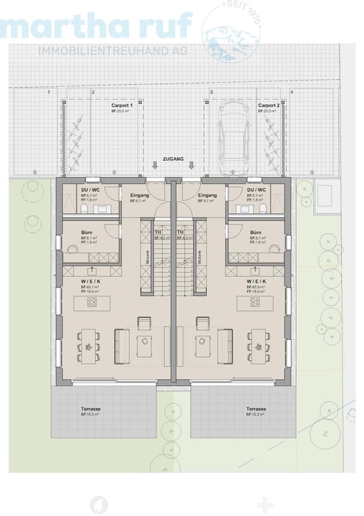 5.5-Zimmer Doppeleinfamilienhaus mit Panorama auf das Jungfraumassiv 6