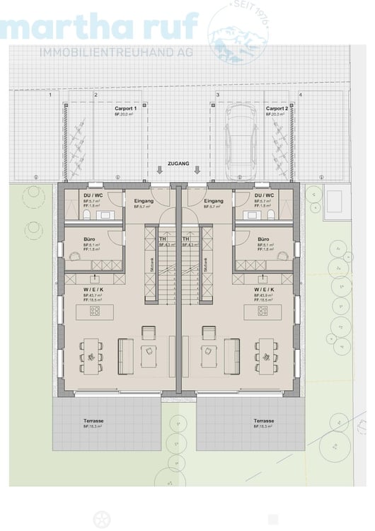 5.5-Zimmer Doppeleinfamilienhaus mit Panorama auf das Jungfraumassiv 6