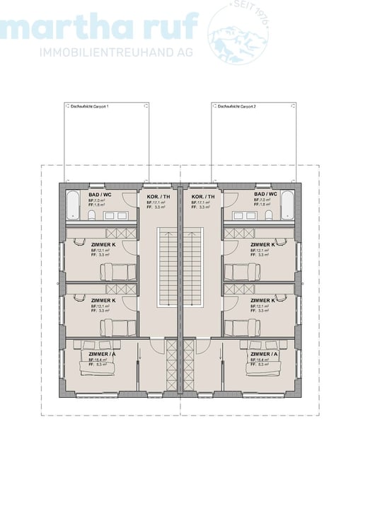 5.5-Zimmer Doppeleinfamilienhaus mit Panorama auf das Jungfraumassiv 8