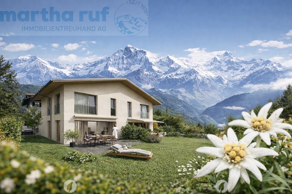 5.5-Zimmer Doppeleinfamilienhaus mit Panorama auf das Jungfraumassiv 1