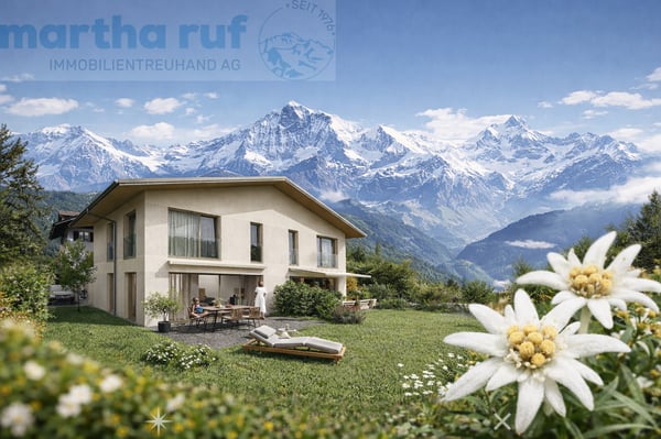 5.5-Zimmer Doppeleinfamilienhaus mit Panorama auf das Jungfraumassiv 1