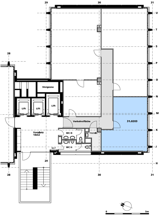 Nähe Bahnhof Oerlikon: 6 m2 Büroraum 5