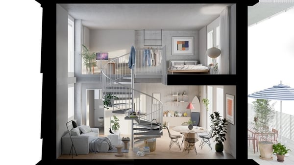 MIETEN OHNE KAUTION, Grosszügige Maisonette-Lofts im Industrie-Look 5
