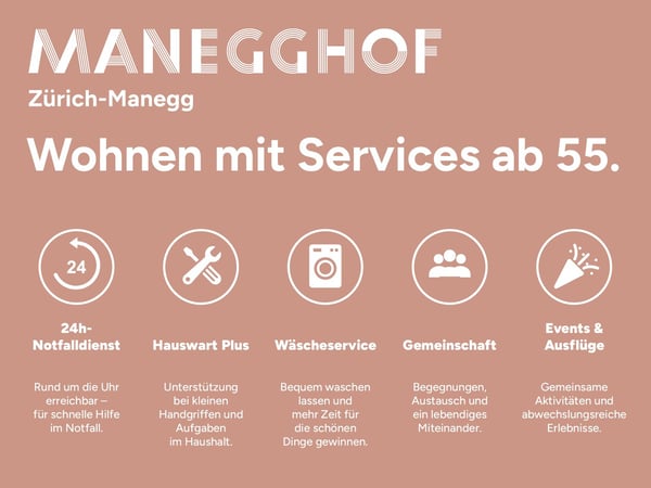 Manegghof Wohnen mit Service ab 55 Jahren+ 8