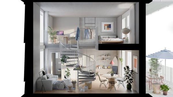 MIETEN OHNE KAUTION, Grosszügige Maisonette-Lofts im Industrie-Look 5