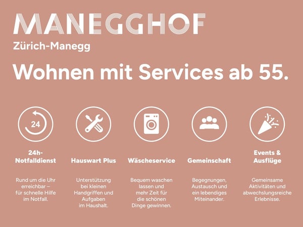Manegghof Wohnen mit Service ab 55 Jahren+ 5